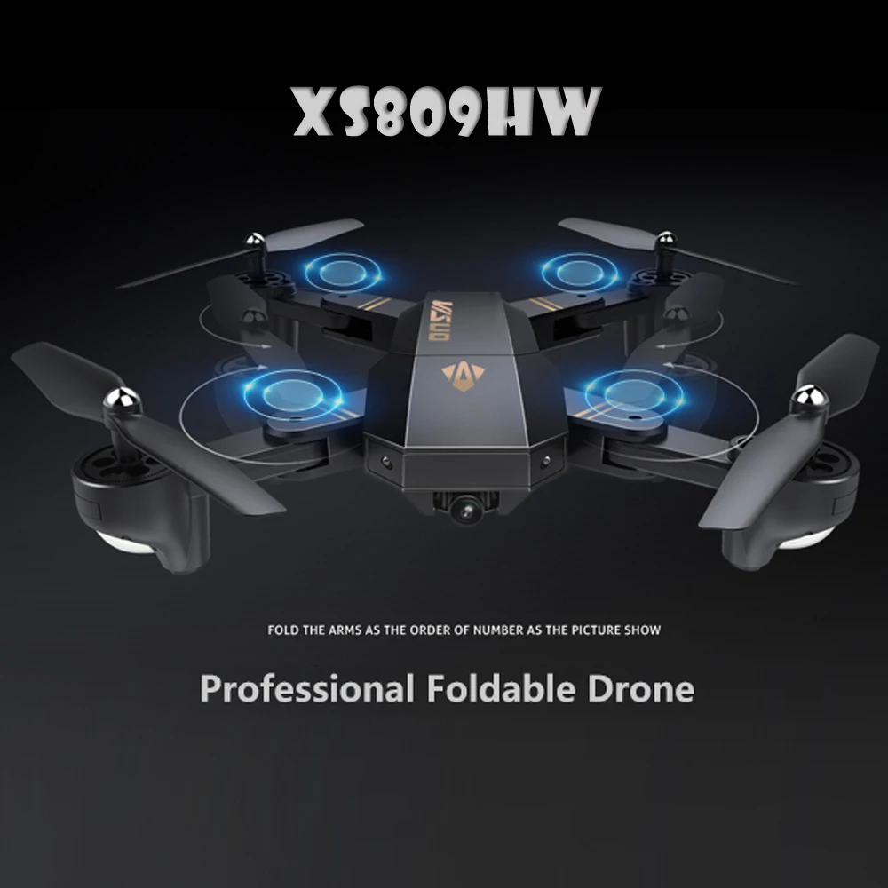 Visuo XS809HW 2 4G парящий гоночный вертолет rc дроны hd камера Дрон Профессиональный fpv