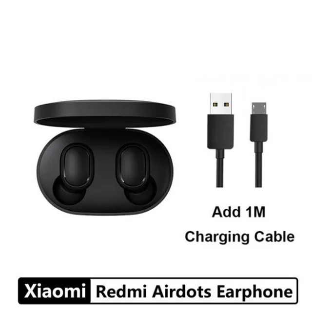 Тёмно-синий Оригинальные Xiaomi AirDots Bluetooth наушники Молодежная версия стерео мини беспроводная Bluetooth 5,0 гарнитура с микрофоном зарядная коробка - Цвет: Тёмно-синий