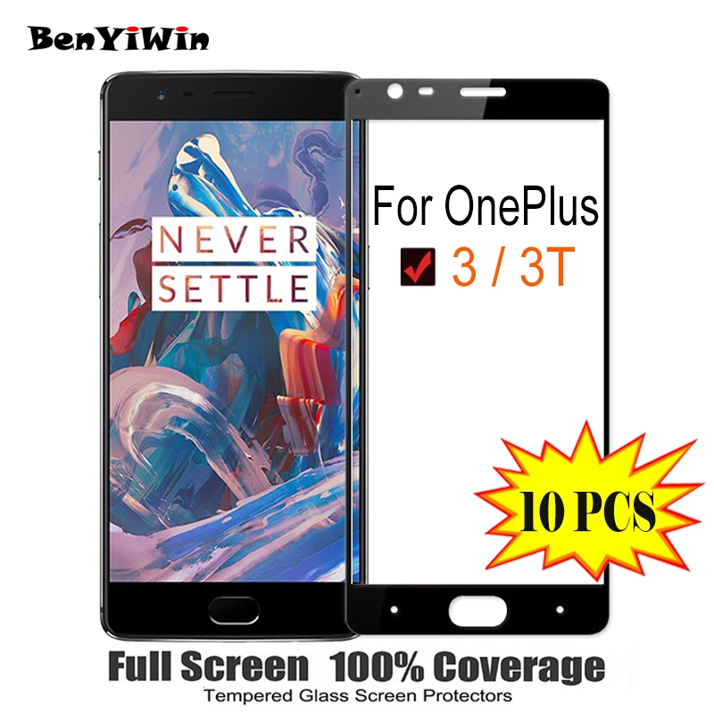 Защитная пленка для экрана из закаленного стекла полное покрытие OnePlus 3 3T 9H защита