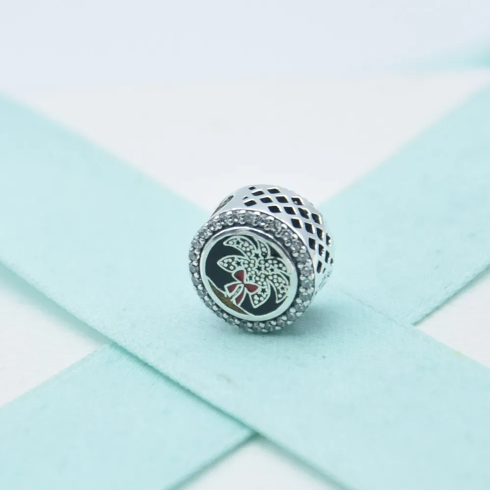 Женское ожерелье из серебра 2020 пробы с бусинами ночи огня|Ювелирные шармы| |