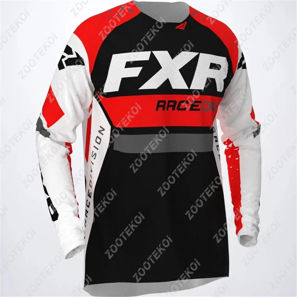 

Fxr Off-road Jersey Men Mountain Bike Season Lightweight Polyester Mesh Quick-dry Shirt Motocross Downhill Pro-stretch Mx Jersey