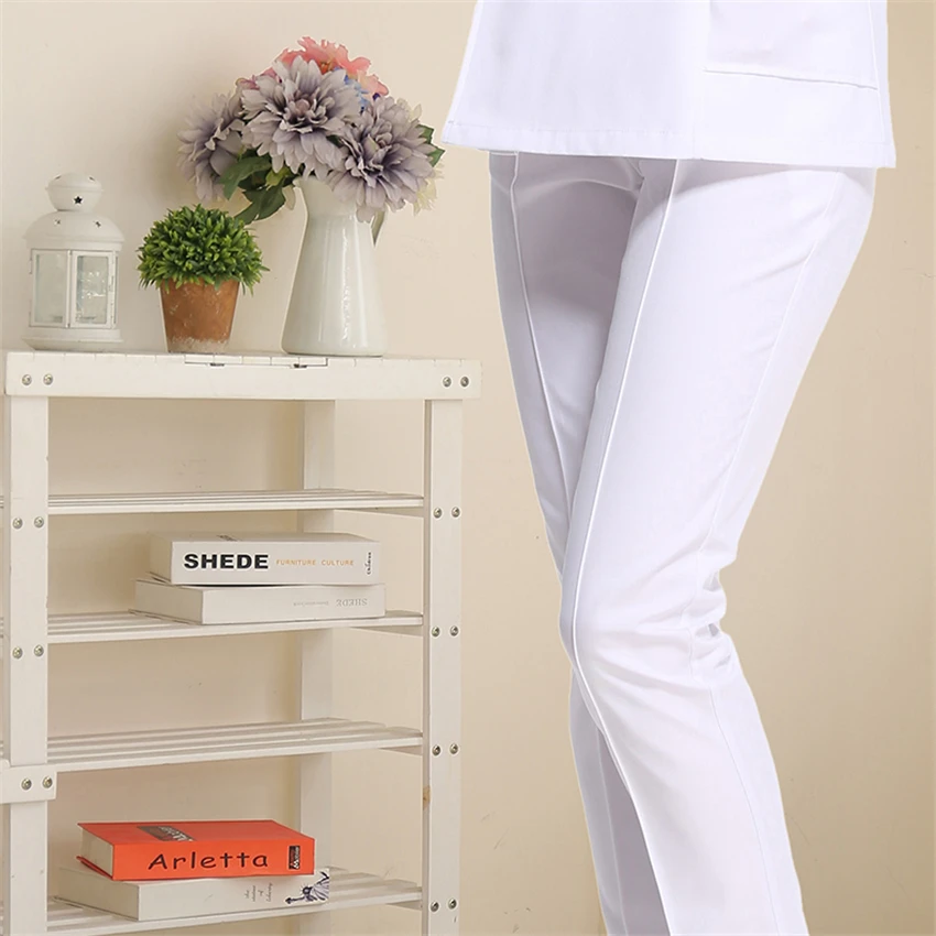 Medical Uniforms for Women Nurse Surgical Pant Hospital Doctors Scrub Work Wear Thin Solid Nursing Scrubs Pant Costumes