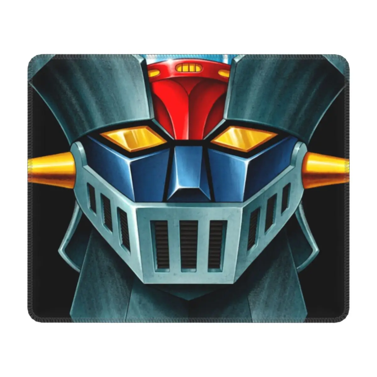

UFO Robot Mazinger Z Laptop Mouse Pad Square Mousepad with Stitched Edges Non-Slip Rubber Desk Mecha Anime Mat Pads for Gaming