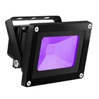 УФ светодиодный черный светильник мощностью 10 Вт, 20 Вт, 30 Вт, с ультрафиолетовым излучением Светодиодный прожектор светильник IP65 Водонепроницаемый AC85V-265V светодиодный сценический светильник для бар Хэллоуин Вечерние