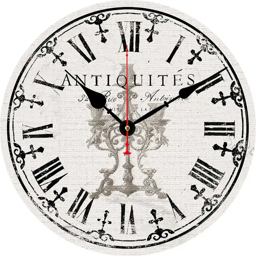 Letter Clock F Антикварные настенные часы, кухонные часы, потертые Ретро часы для декора кухни, Новое поступление - Цвет: Letter Clock F