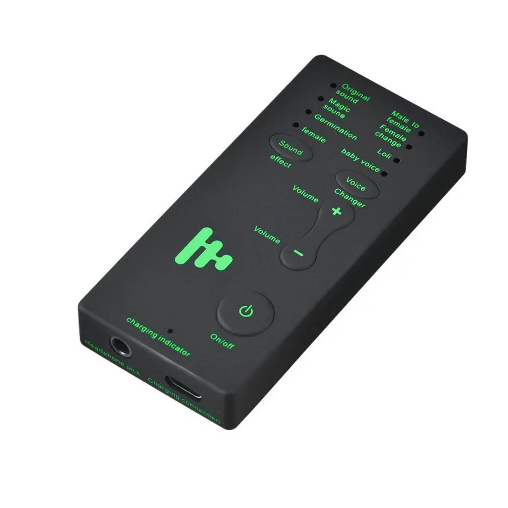 Миниатюрный беспроводной микрофон с функцией смены голоса 7 дюймов