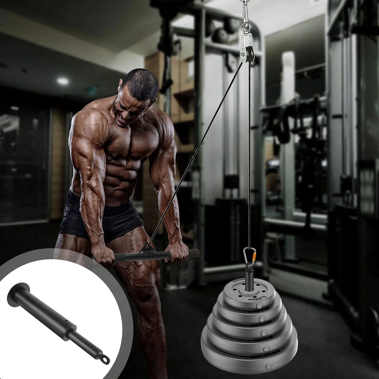 

1Pc Barbell Slice Bear Load Tray Sturdy Lifting Rack Fitness Equipment Accessory