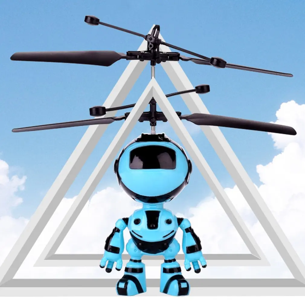 Новый Робот Подвеска индукционный самолет детская Игрушка освещение игрушка