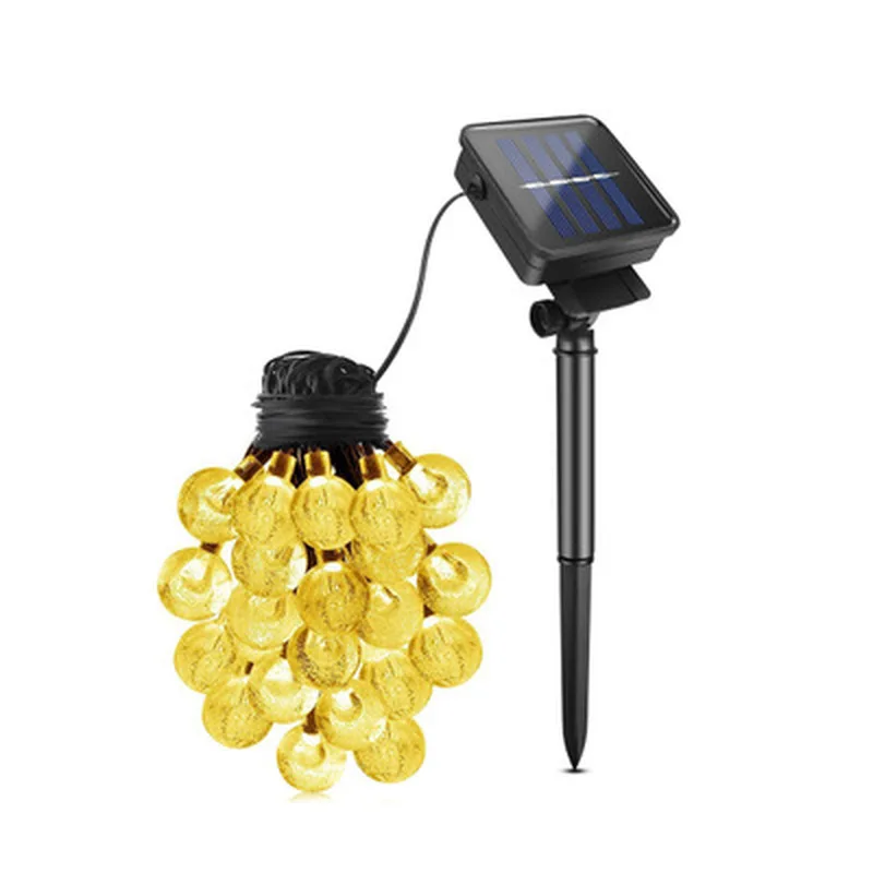 

20/50 LED Crystal Solar Bulbs Fairy Lights Outdoor Waterproof String Lights for Garden Yard Home Party Wedding Christmas Deco