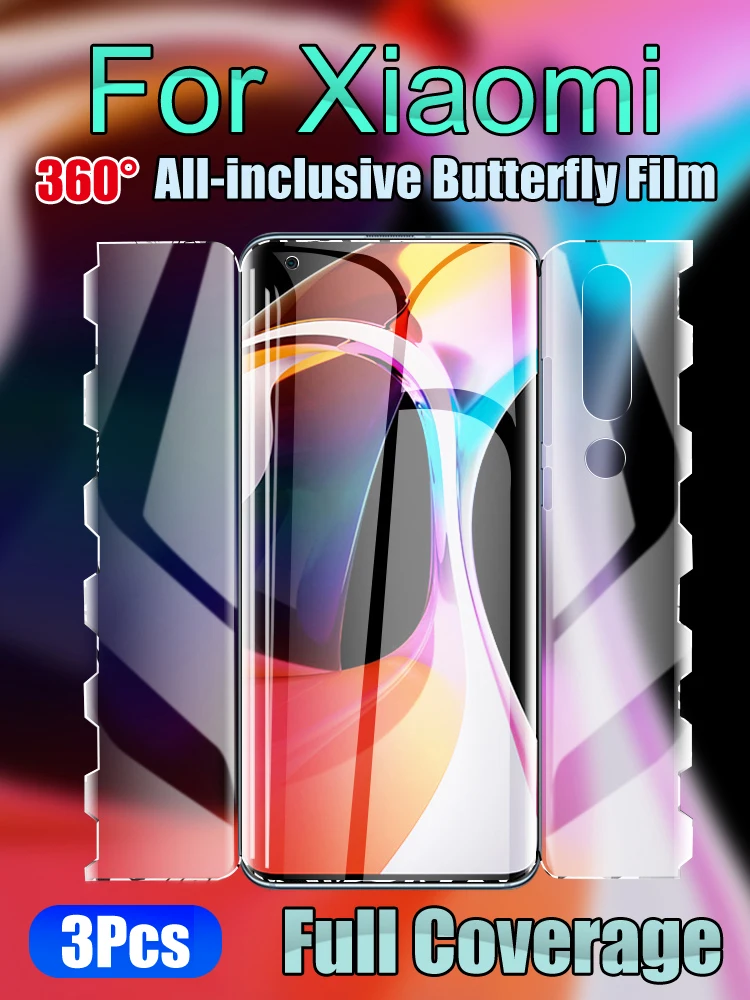 

Full Coverage Mi 11Ultra Butterfly Screen Protector For Xiaomi 10S Pro 10Lite MIX4 Front Back Hydrogel Film Mi11 Lite 11Pro Soft