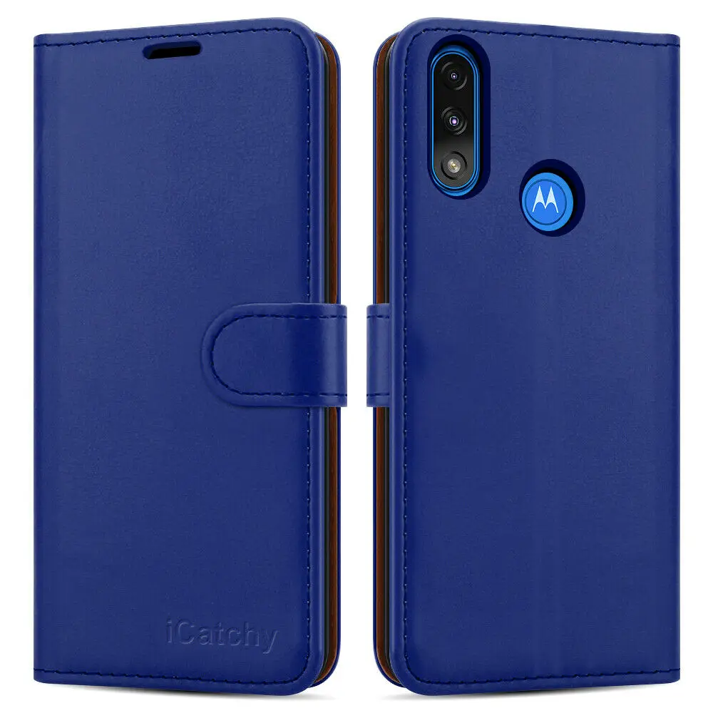 

For Motorola Moto E7i Power Case Leather Wallet Book Flip Folio Magnetic Cover