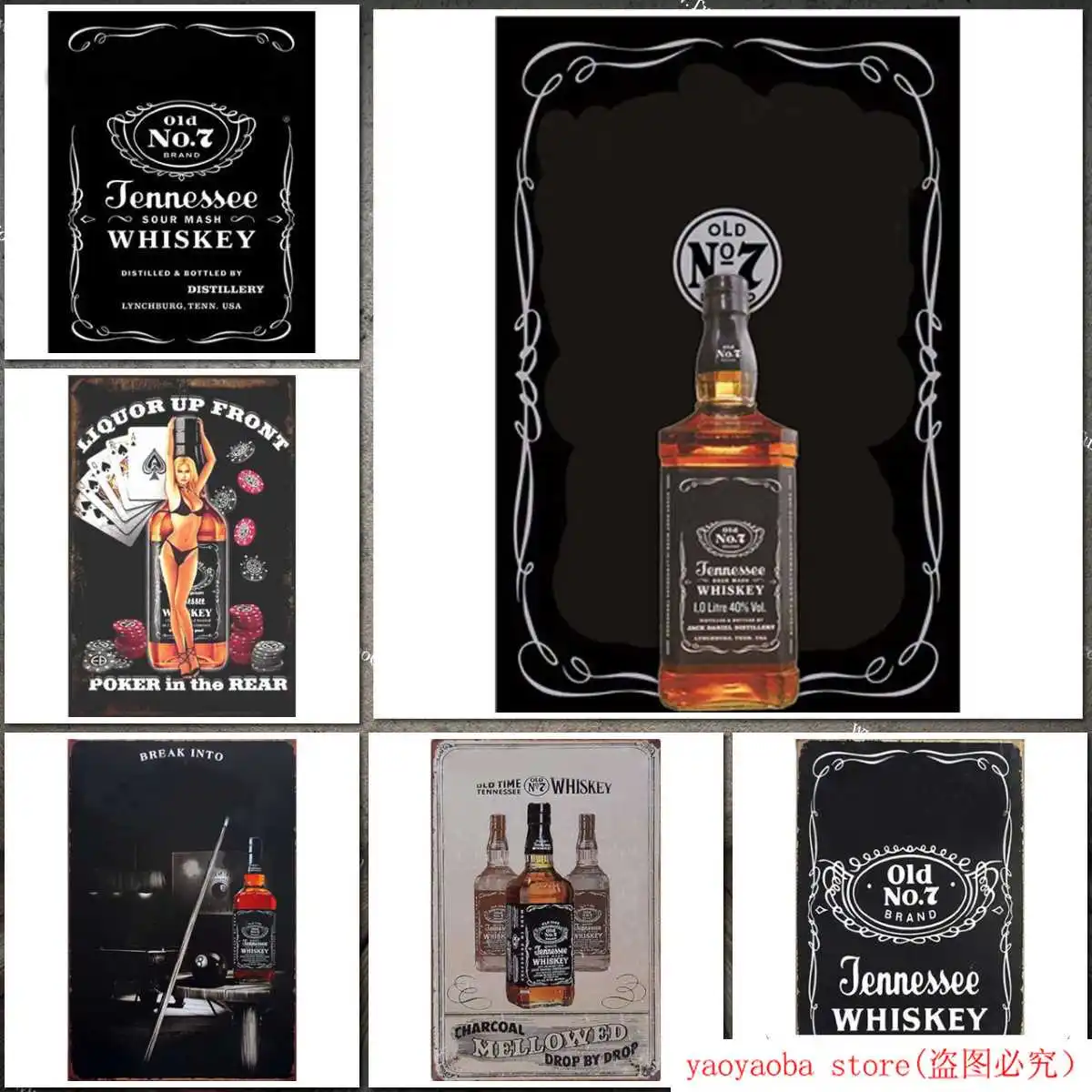 Американский виски винтажная жестяная вывеска бар украшение для стен дома паба