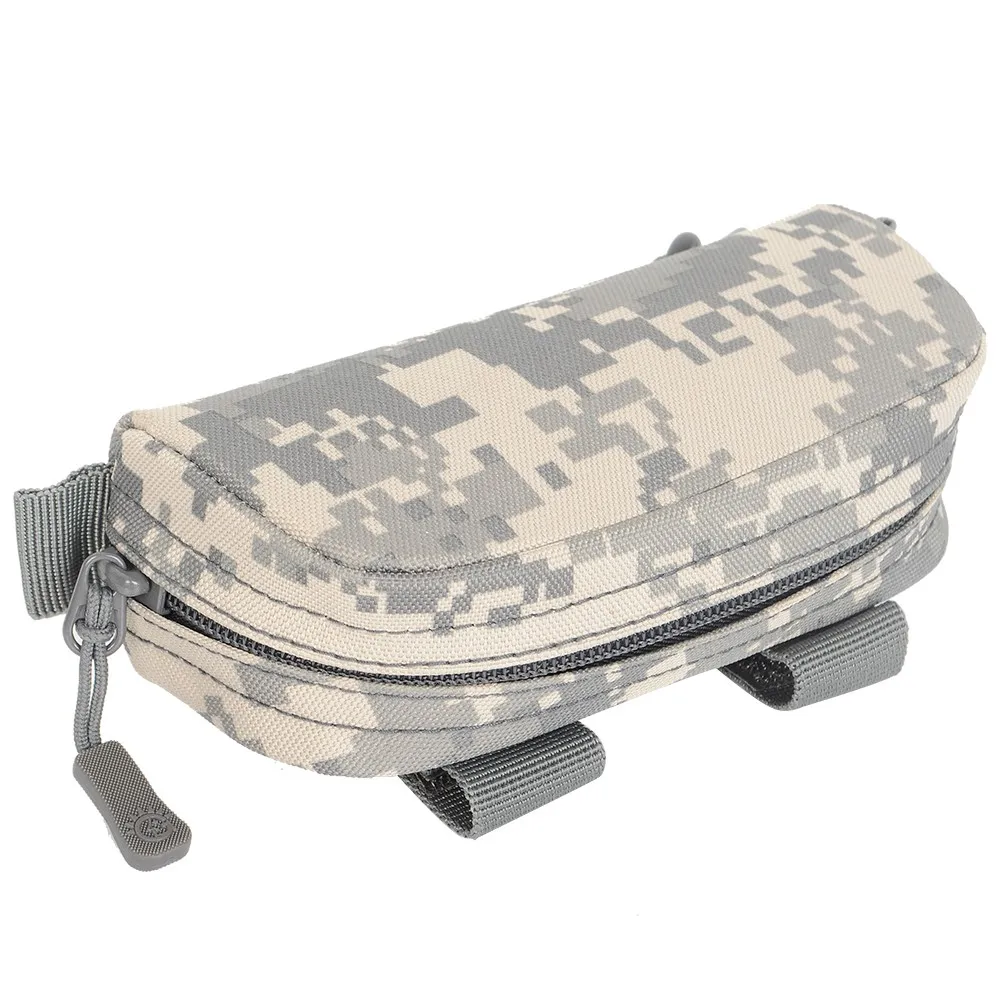 ACU Тактическая коробка для солнцезащитных очков Molle, чехол для переноски, для улицы, жесткий, портативный, противоударный, водонепроницаемый, защитные очки, аксессуары - Цвет: ACU