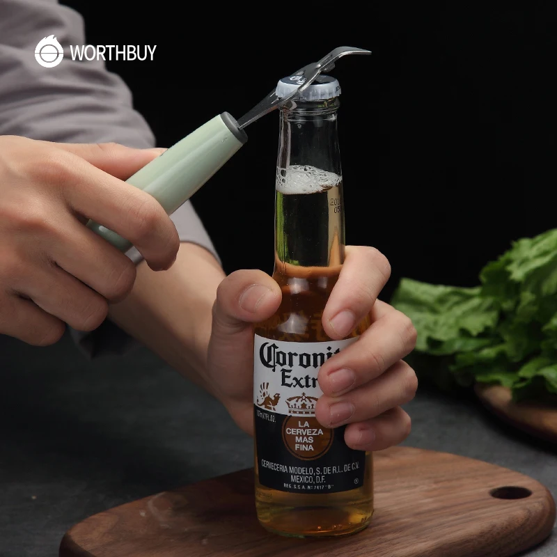 WORTHBUY Многофункциональная открывалка для бутылок пива из нержавеющей стали с