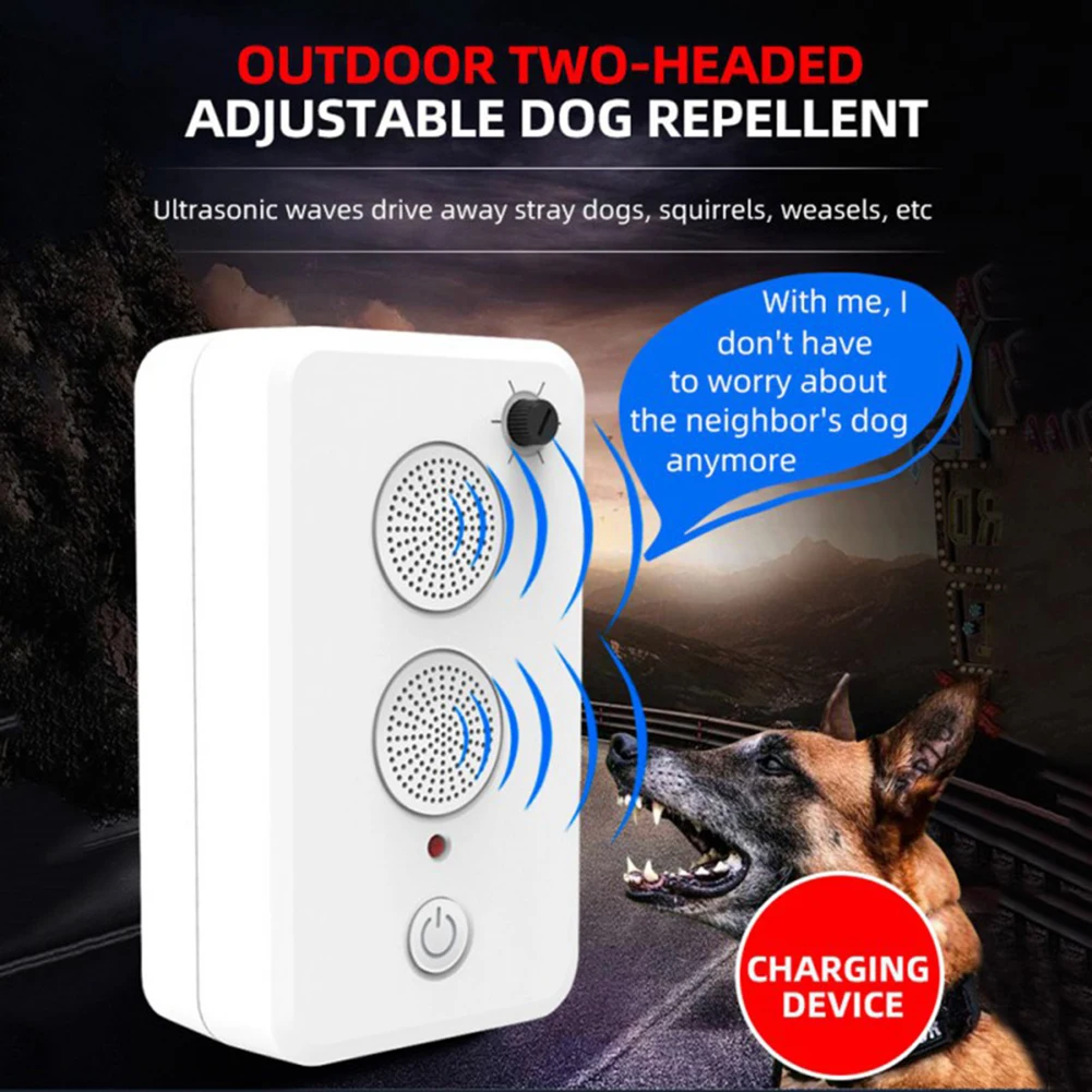 Pet Dog Bark Suppressor Anti-Barking Outdoor Dog Repeller Anti-Noise Anti-Barking Dog Training Device Silencer Dog Repeller