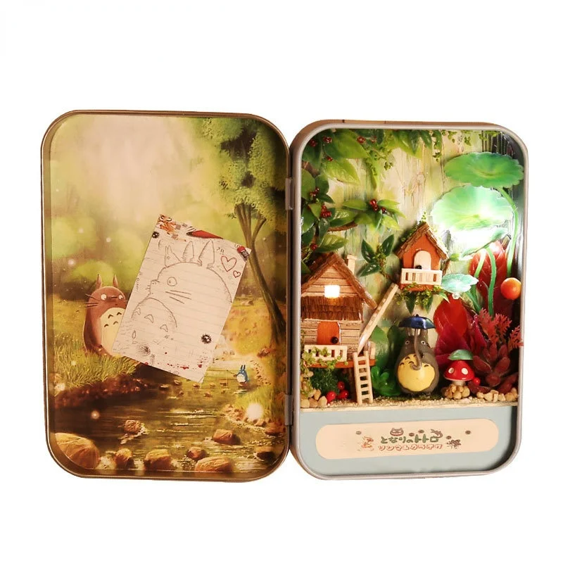 Милая коробка маленький кукольный дом сделай сам мебель Миниатюрный Кукольный