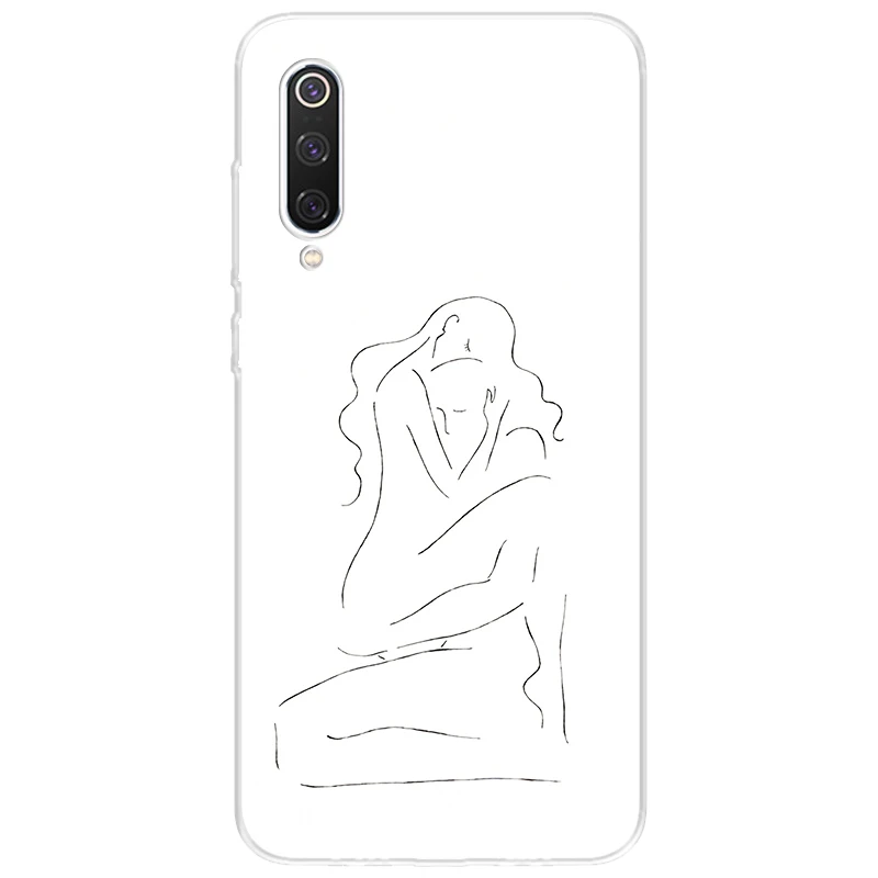 

Sexy Sketch For Xiaomi Poco X3 NFC M3 10T Lite Soft Case For Redmi 9A 9C 7A 6A 7 Y3 8 8A 9 9T K20 Note 5 7 8 9 Pro Max Back Cove