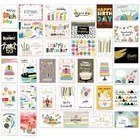 Конверты для карт на день рождения, 36 шт., креативные открытки на день рождения, набор объемных коробок, украшения для вечерние, товары для взрослых и детей