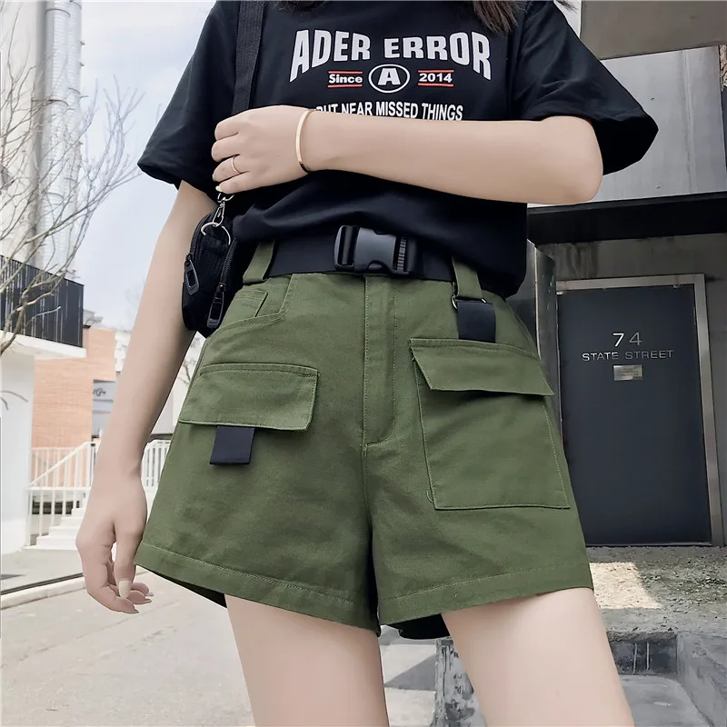 Женские спортивные шорты корейской версии трендовые свободные прямые