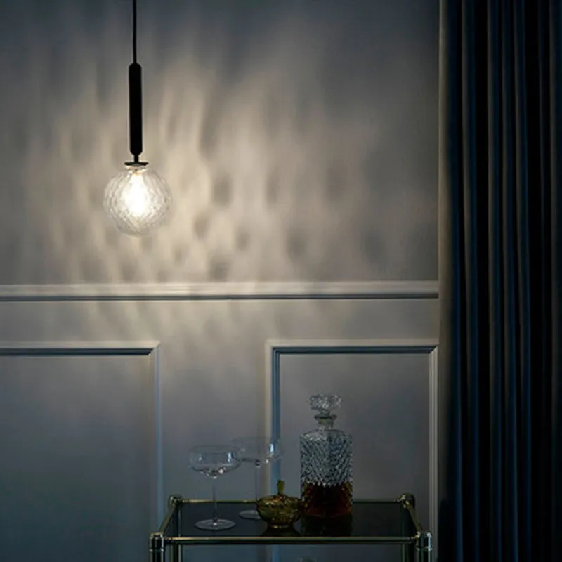 

modern glass ball chandeliers ceiling lustres para quarto ventilador de techo luzes de teto lamparas de techo