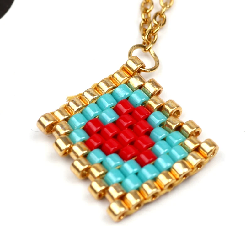 Ожерелье с кулоном в виде крошечного сердца от FAIRYWOO милые синие ювелирные