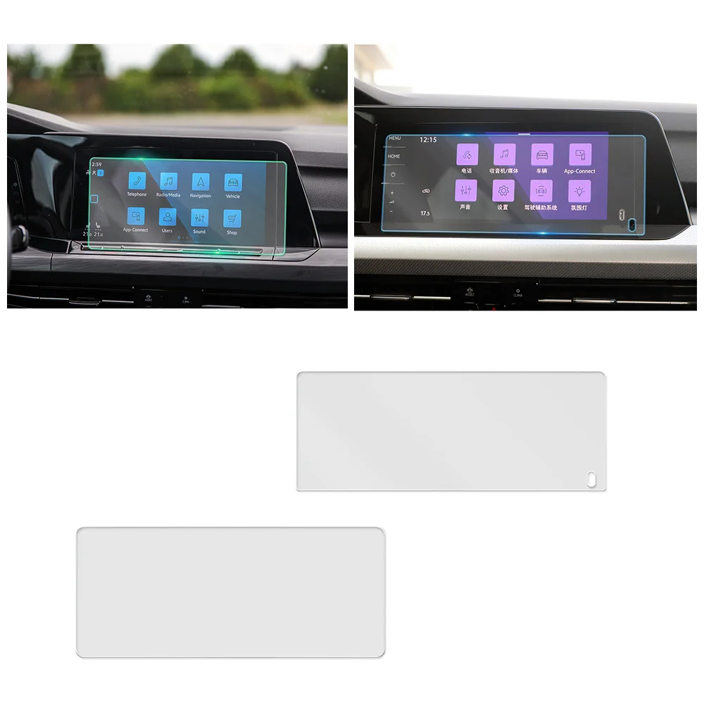 

For Volkswagen VW Golf 2021 2022 Car Multimedia Video GPS Navigation LCD Screen Tempered Glass Protective Film Anti Scratch