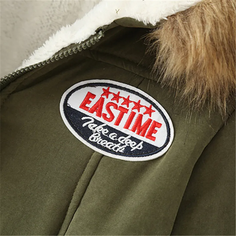 Зимняя куртка Парки с капюшоном Женская одежда воротником из искусственного