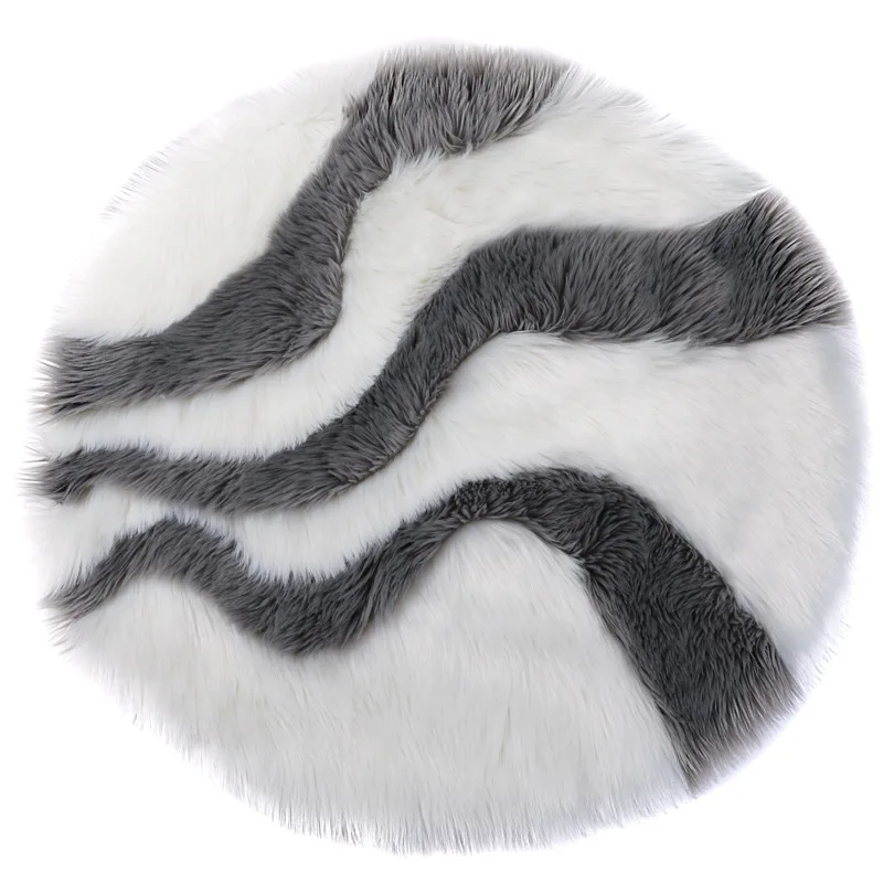 Nodic Стиль удлиненном плюше Ковер мягкий лохматый ковер шерстяной как коврик