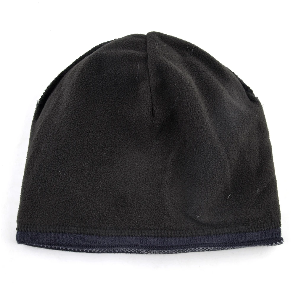 Зимние теплые вязаные облегающие шапки мужские Модные с разноцветным рисунком