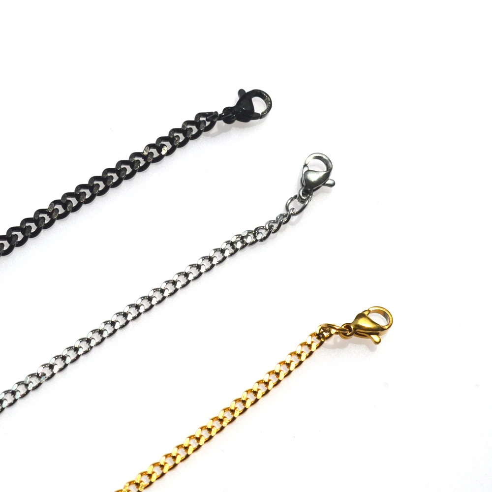 Мужское золотое ожерелье из нержавеющей стали изысканное ювелирное изделие