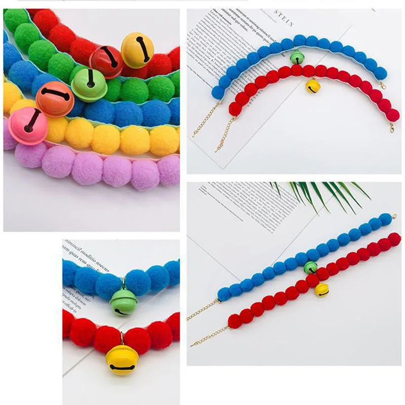 

Pet Bell Cat Collar Handmade Cat Dog Decorative Small and Medium Animal Supplies Traveling and Walking Pet Collar Restraint zone