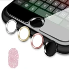 Алюминиевая сенсорная идентификация домашний ключ кнопка стикер Высокая чувствительность Идентификация отпечатков пальцев наклейки для IPhone 5s SE6 6s 7 Plus