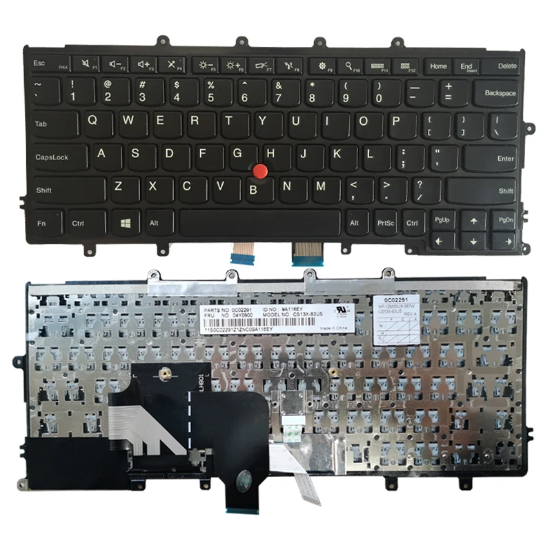 Новая клавиатура для ноутбука Lenovo Thinkpad X230S X240S X240I X240 X250 X260S X270 Черная Клавиатура