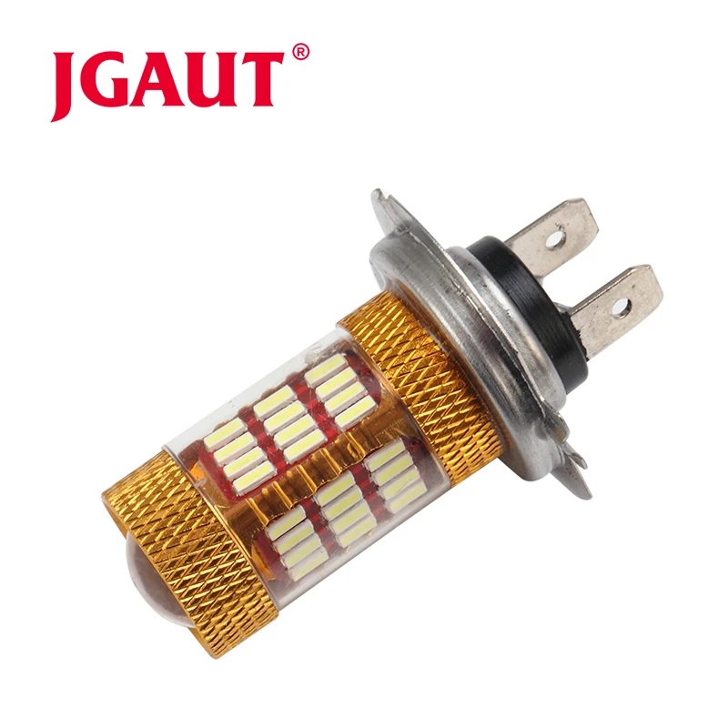 JGAUT H7 SMD 7020 51 Автомобильная фара 80 Вт 12В 24В 3000лм светодиодная противотуманная Lihgt