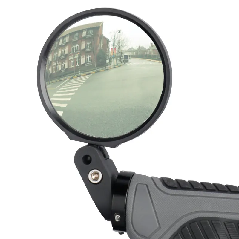 Universal Bicycle Mirror Bar End Mount Acrylic MTB Road Bike Rear View Mirror Back Sight Reflector Angle Adjustable
