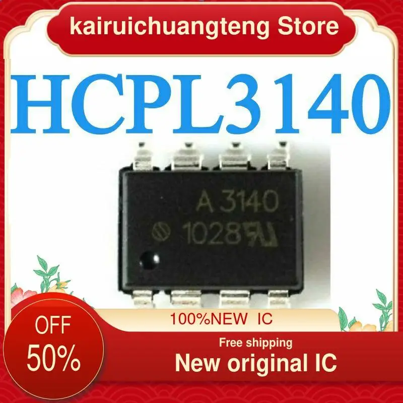 

10-200PCS HCPL3140 HCPL-3140 A3140 SOP Photoelectric coupling isolator New original IC