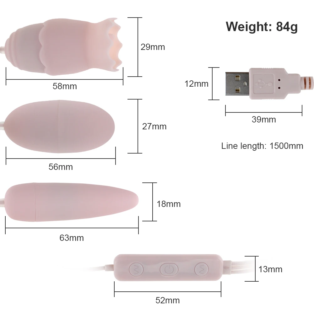 Вибраторы для языка 10 режимов USB мощное вибрирующее яйцо массаж точки G оральный