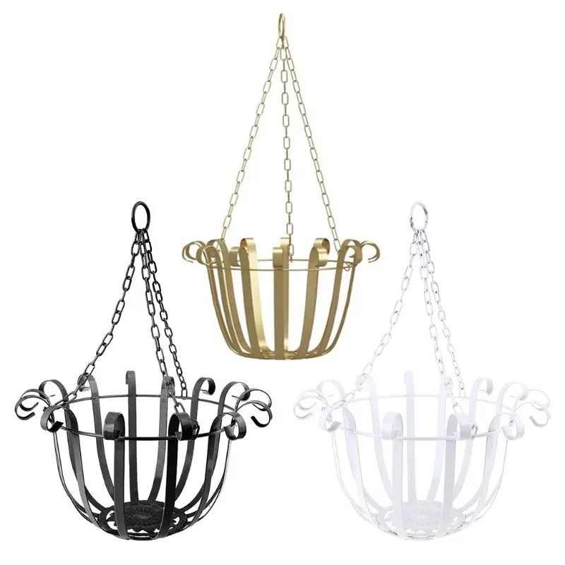 

European Style Wall Hanging Flower Pot Support Bracket Hook Iron Hanger Plants