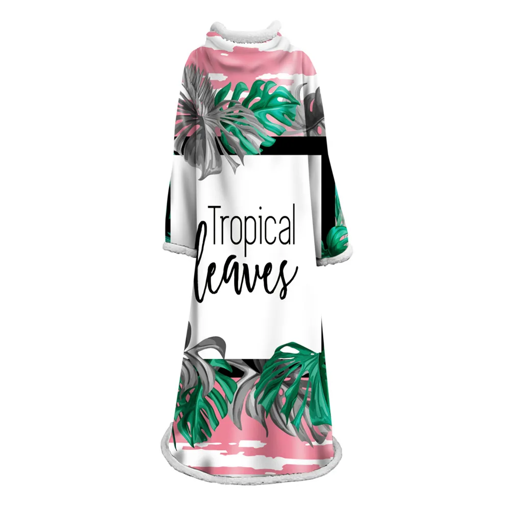 Классические Пальмовые Листья тропические джунгли зеленые пледы одеяло теплое