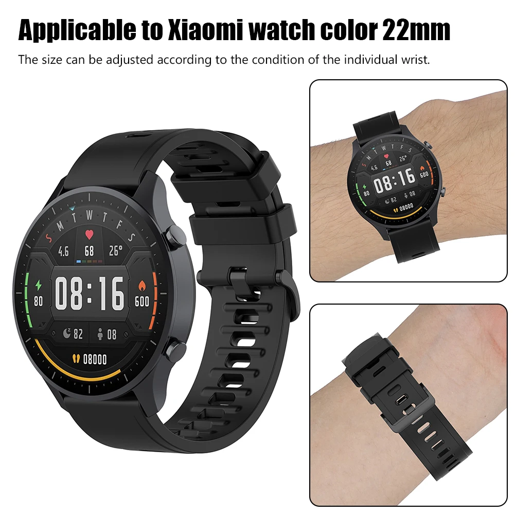 Ремешок силиконовый для Xiaomi Mi Watch сменный цветной браслет наручных часов