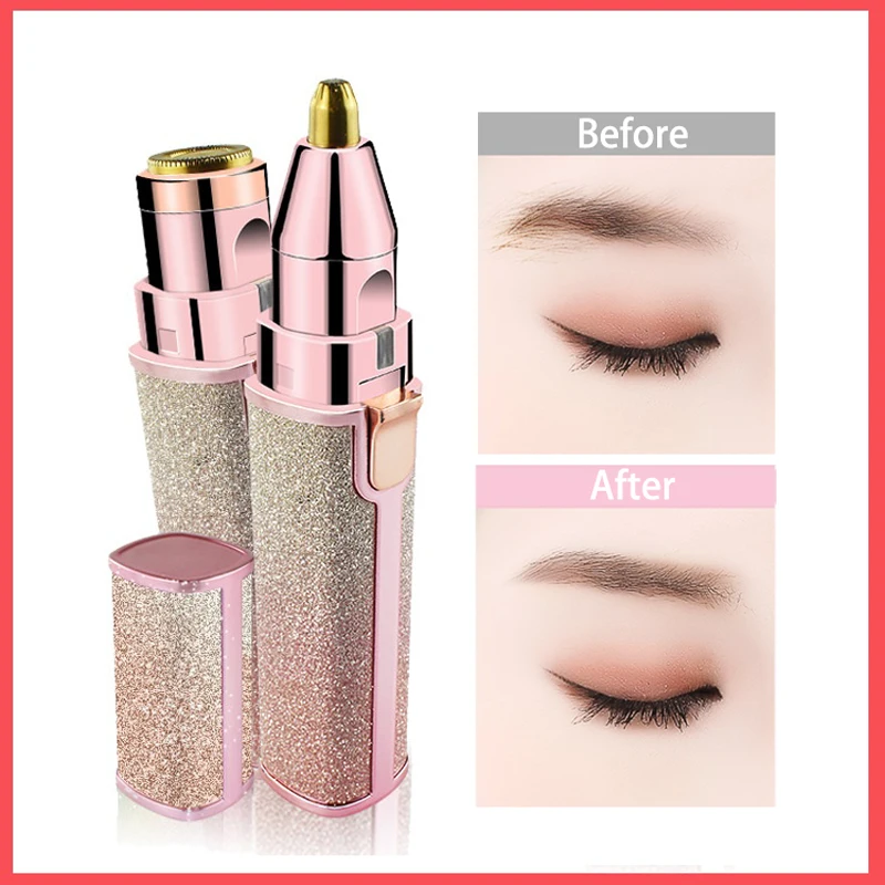 Электрический триммер для бровей с алмазным покрытием USB Женская бритва удаления