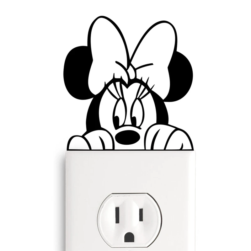 Наклейки с переключателями Диснея Микки и Минни Маус аксессуары для домашнего