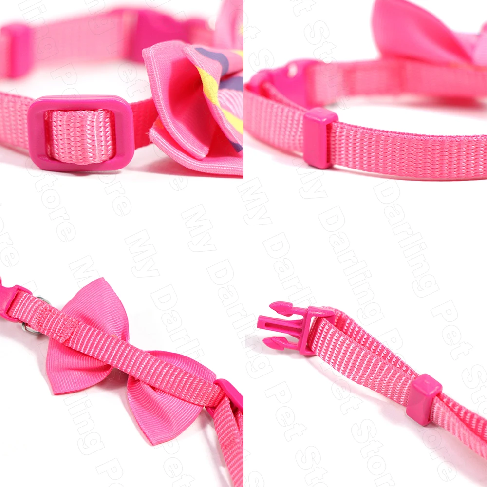 Ошейник для кошек стразы кожа милый отколовшийся ошейник галстук-бабочка