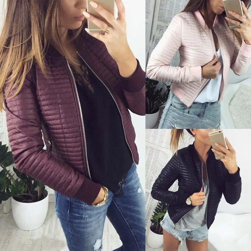 

Роскошное Женское пальто, осенне-зимнее пальто, деловой женский офисный жакет, повседневный тонкий женский жакет на молнии, Casaco Feminino