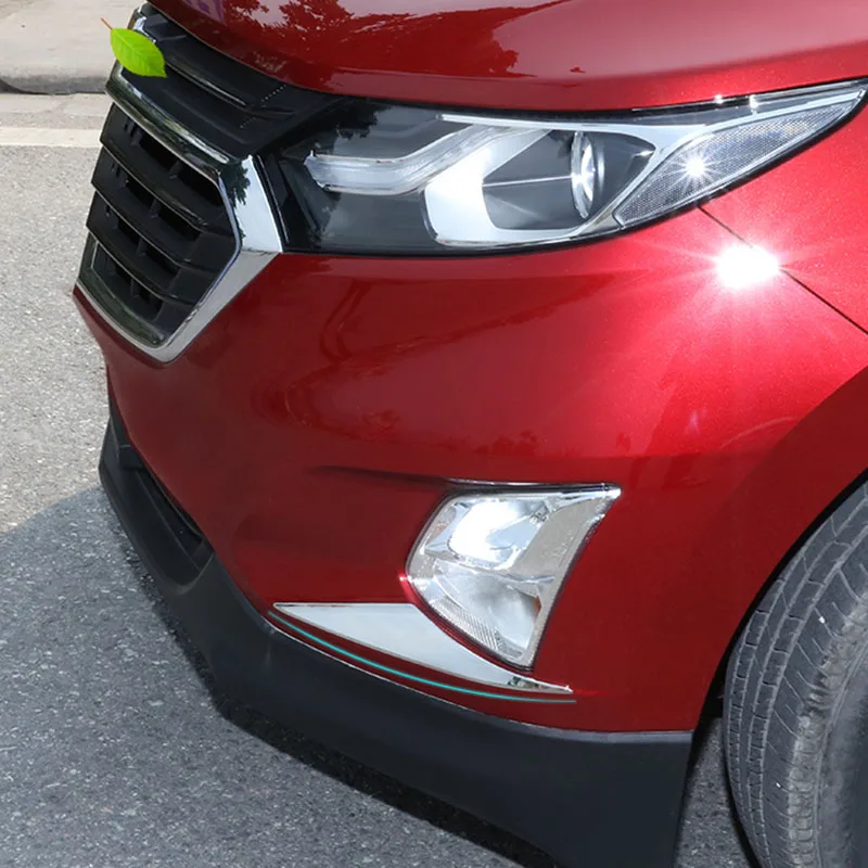 Для Chevrolet Equinox 2018-2021 ABS Хромированная передняя противотуманная фара накладка на