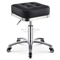 high quality stainless steel lifting stool explosion proof barber chair bench hairdressing salon rotating stool master chair