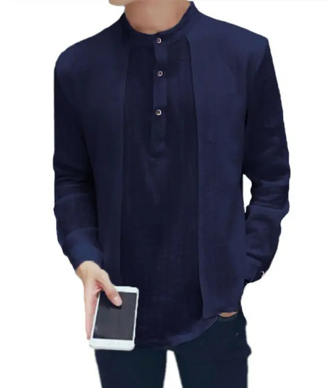 Лидер продаж новинка 2019 мужской повседневный однотонный костюм футболка Мужская