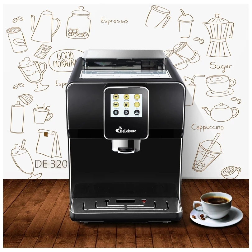 

Touch Screen Smart One-Button Fancy Coffee Machine Home Automatic Italian Grinder coffer maker