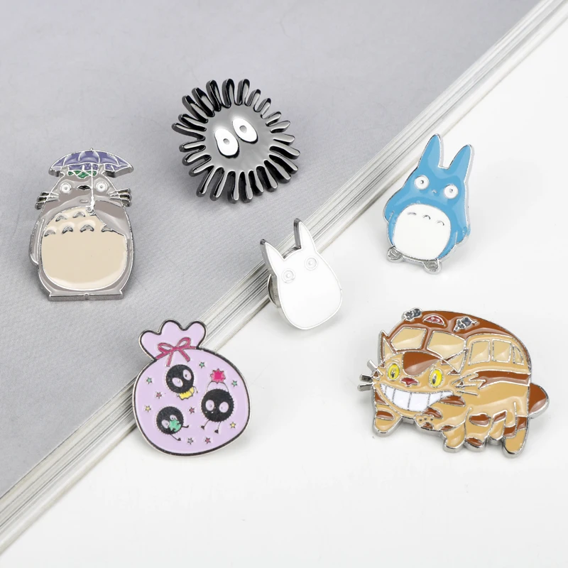 Япония Хаяо миядзяки Аниме милая брошка мультфильм Тоторо эмаль на булавке &