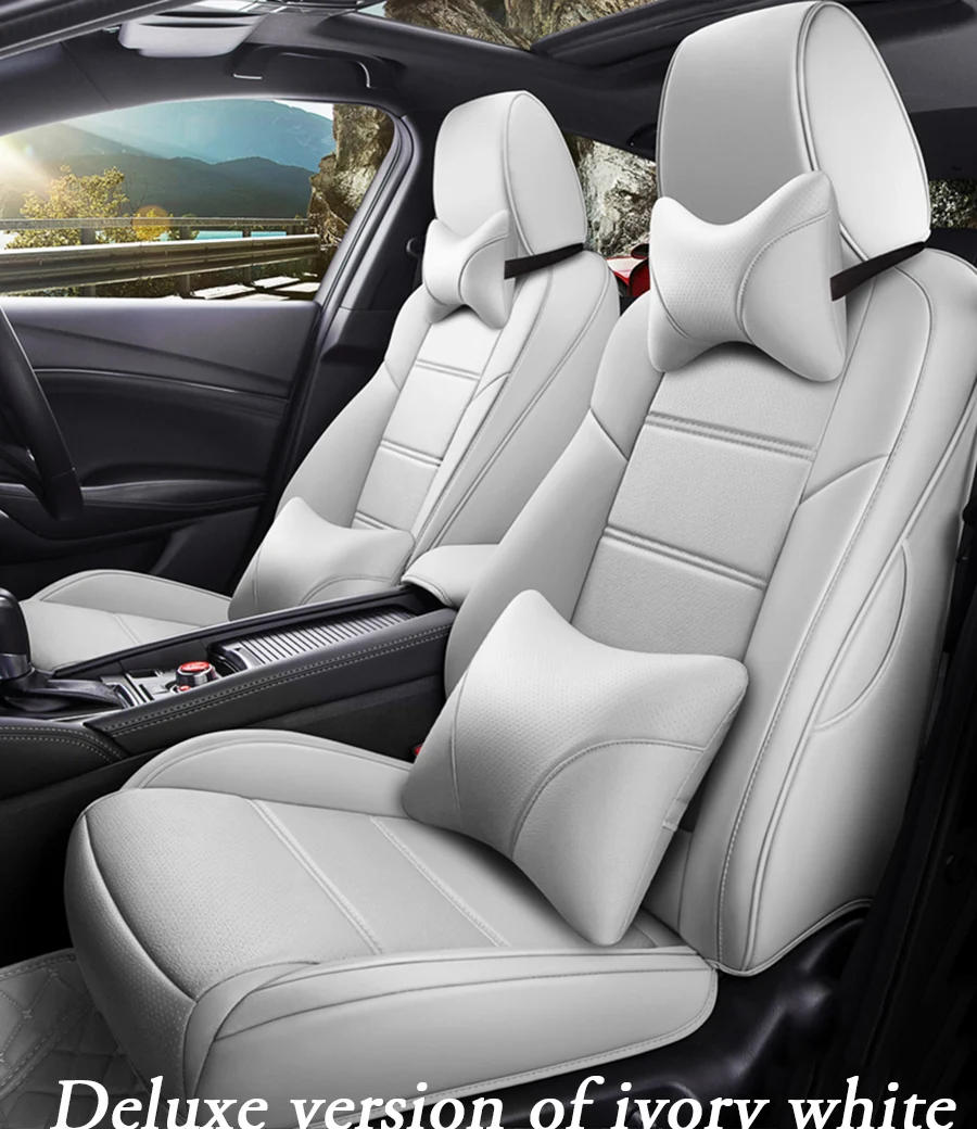 Пользовательские автомобильное сиденье из кожи чехол для mitsubishi outlander xl 3 ASX Pajero sport lancer 9 аксессуары Чехлы для автомобиля